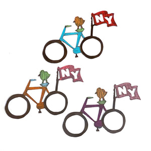 Large Bike Magnet - NY (assorted colors)
