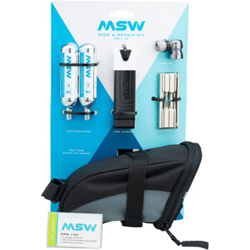 MSW Ride and Repair Kit with Saddlebag and CO2 Cartridges