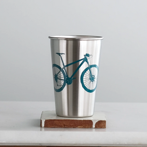 Mountain Bike Stainless Steel Pint Tumbler