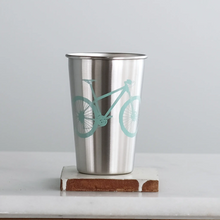 Mountain Bike Stainless Steel Pint Tumbler