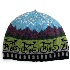 Mountain Bike Hand-Knit Hat