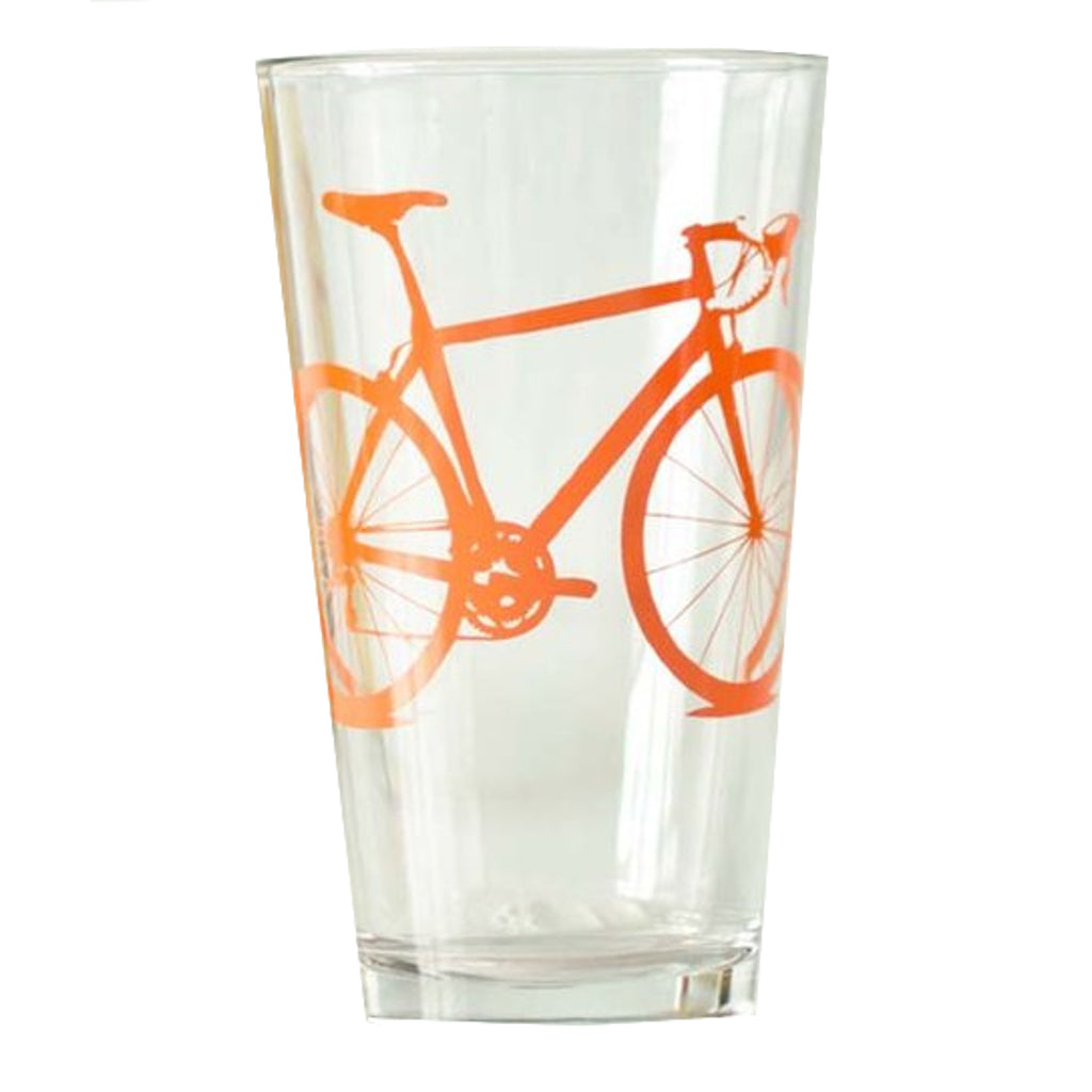 Road Bike Pint Glass