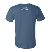Celebrate Diversity Bicycle T-Shirt from Kickstand Culture, Steel Blue, Unisex