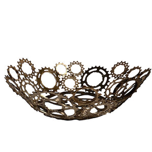 Recycled Bicycle Gears Bowl, Large