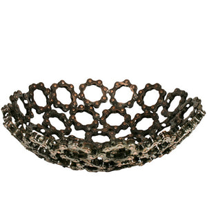 Decorative Recycled Bicycle Chain Bowl