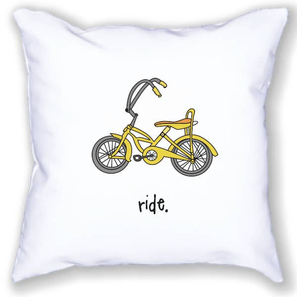 Whimsical Bike Pillow