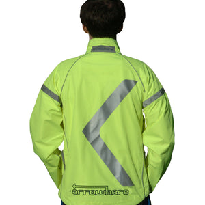 ArroWhere Men's Waterproof High Visibility Reflective Bicycling Jacket [CLOSEOUT]