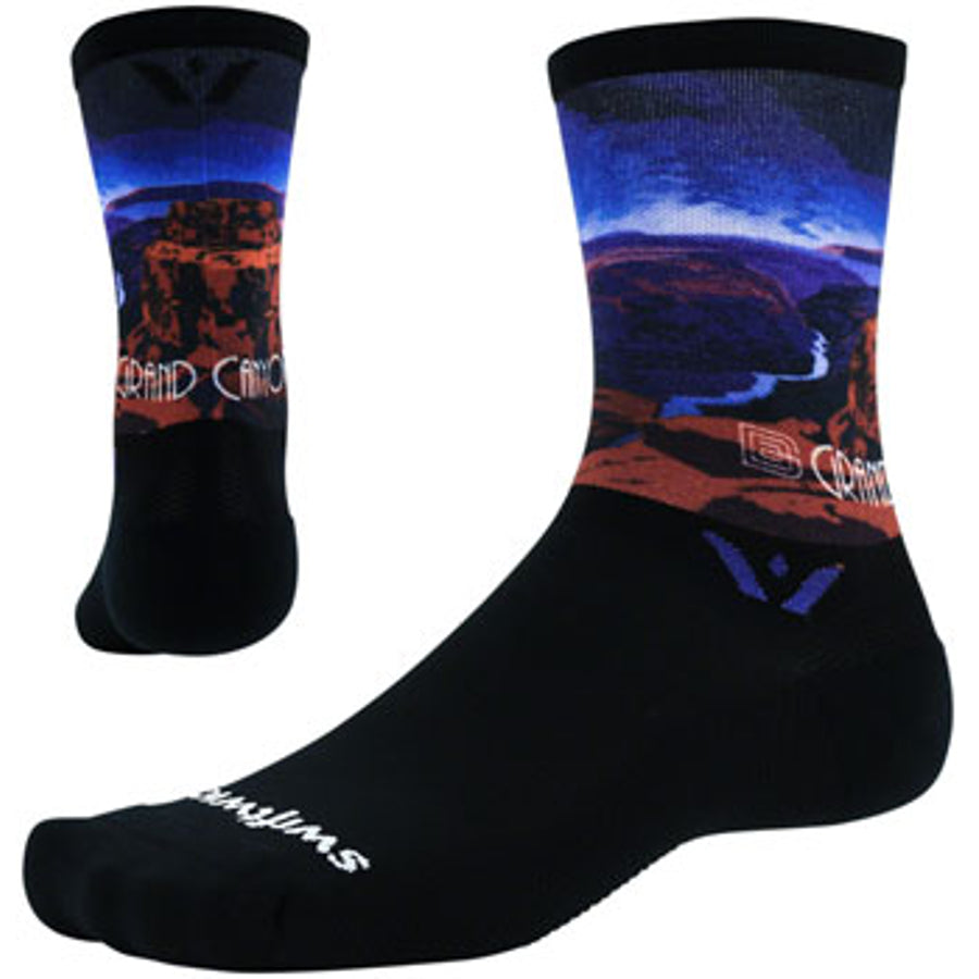 Swiftwick Vision Six Impression Socks - 6 inch, Grand Canyon