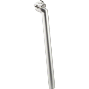 Dimension Single-Bolt Seatpost 27.2mm Diameter, 350mm Length, Silver