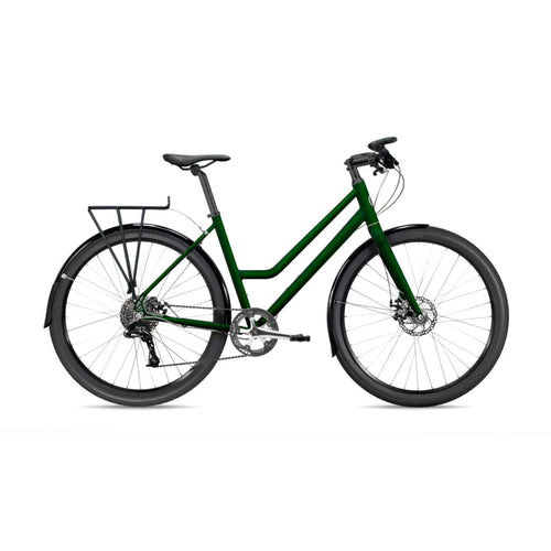 roll: Bicycle Company A:1R Step-Through Adventure Road Bike + Drop Style Handlebars British Racing Green