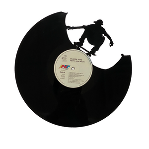 Upcycled Vinyl Record Wall Clock