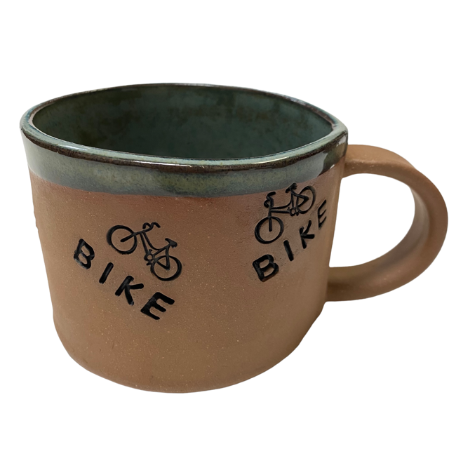 Bicycle Ceramic Soup Mug