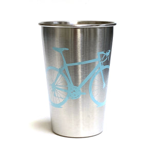 Road Bike Stainless Steel Pint Tumbler