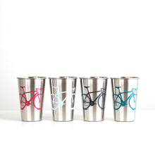 Road Bike Stainless Steel Pint Tumbler