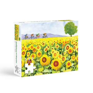 Sunflowers and Bikes 500 Piece Puzzle [FINAL SALE]