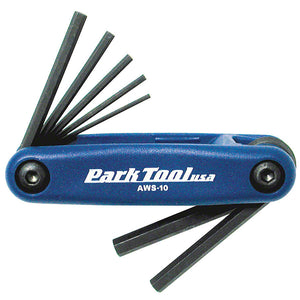 Park Tool AWS-10 Metric Folding Hex Wrench Set (1.5-6mm)