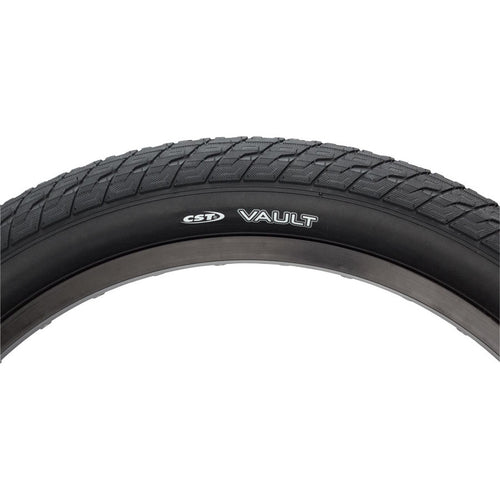 CST Vault BMX Tire - 20 x 2.2, Clincher, Wire, Black