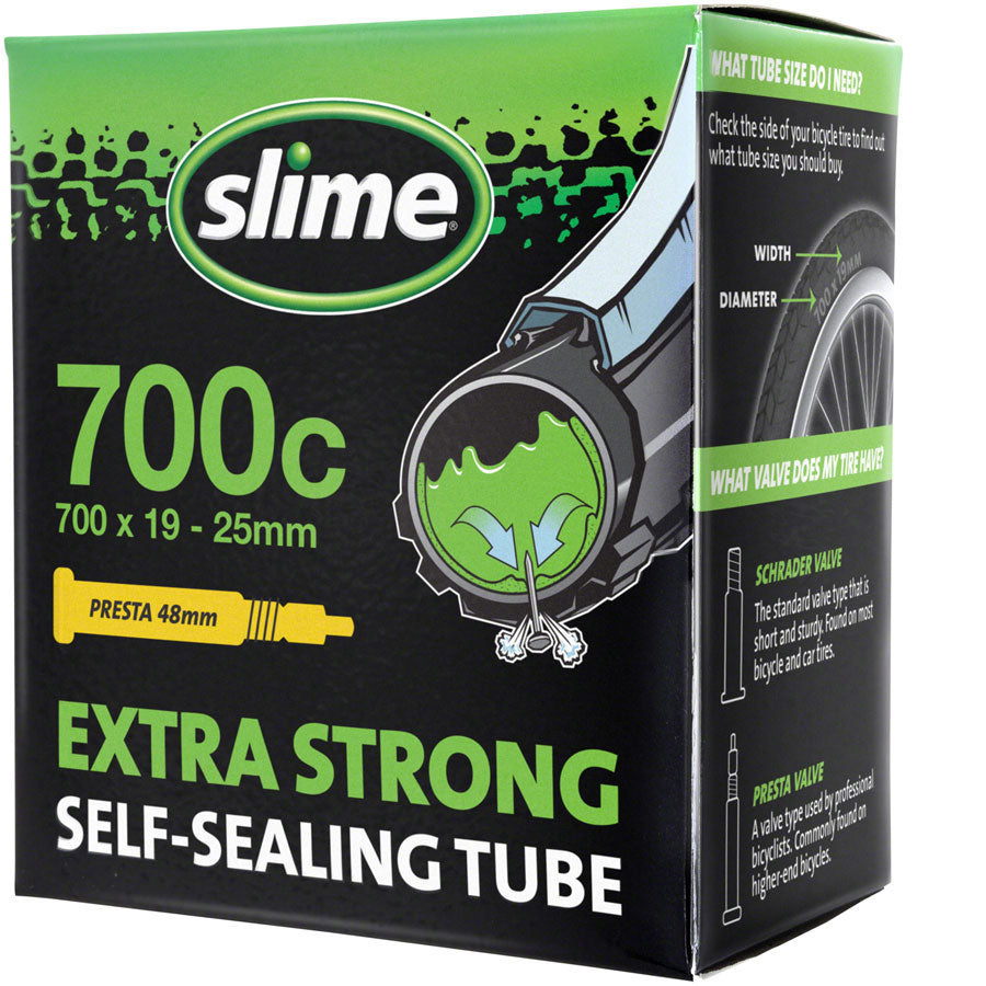 Slime Self-Sealing Tube 700c x 19mm-25mm, 48mm Presta Valve