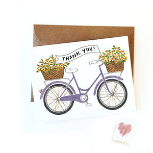 Thank You Bicycle Themed Card