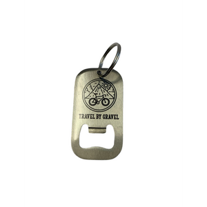 Bicycle Themed Stainless Steel Key Ring and Bottle Opener