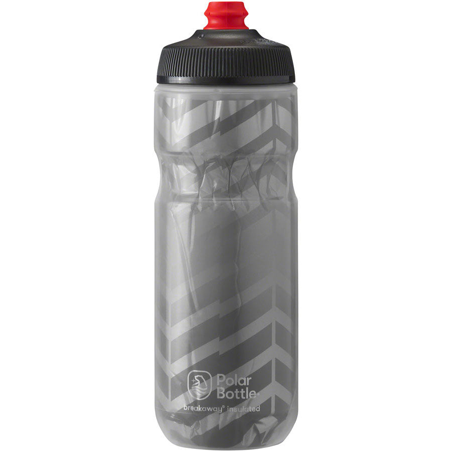 Polar Bottle Breakaway Bolt Insulated Water Bottle, Charcoal/Silver Made in Colorado, USA