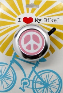 Pink Peace Sign, Bike Bell