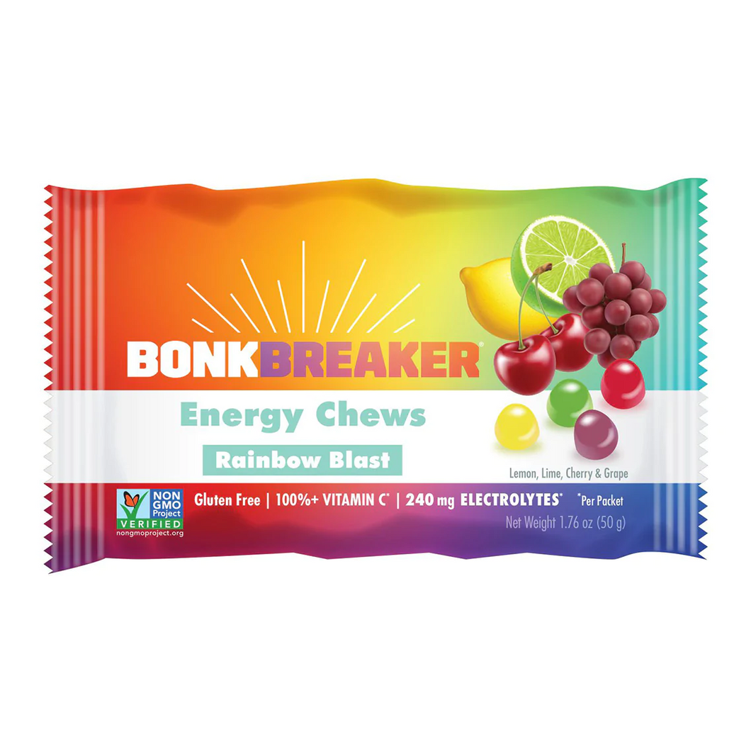 Bonk Breaker Rainbow Blast Energy Chews with Caffeine